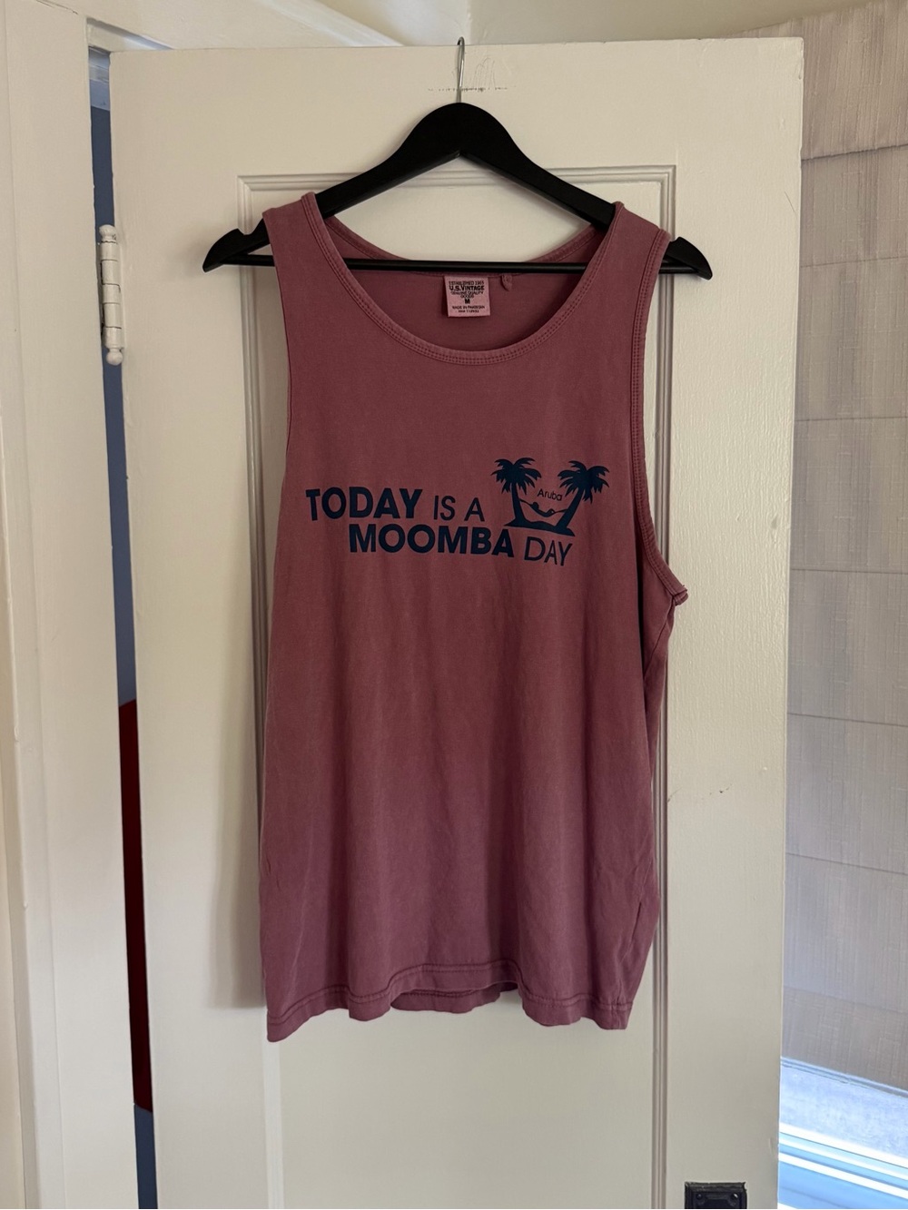 TODAY IS A MOOMBA DAY Graphic Tank - vintage Aruba